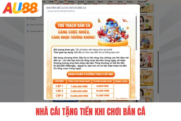 Nhà cái tặng tiền khi chơi bắn cá Nhà cái tặng tiền khi chơi bắn cá