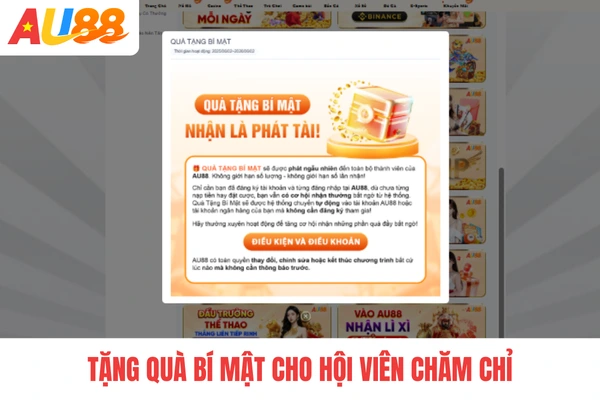 Tặng quà bí mật cho hội viên chăm chỉ Tặng quà bí mật cho hội viên chăm chỉ