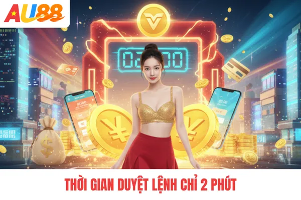 Thời gian duyệt lệnh chỉ 2 phút Thời gian duyệt lệnh chỉ 2 phút